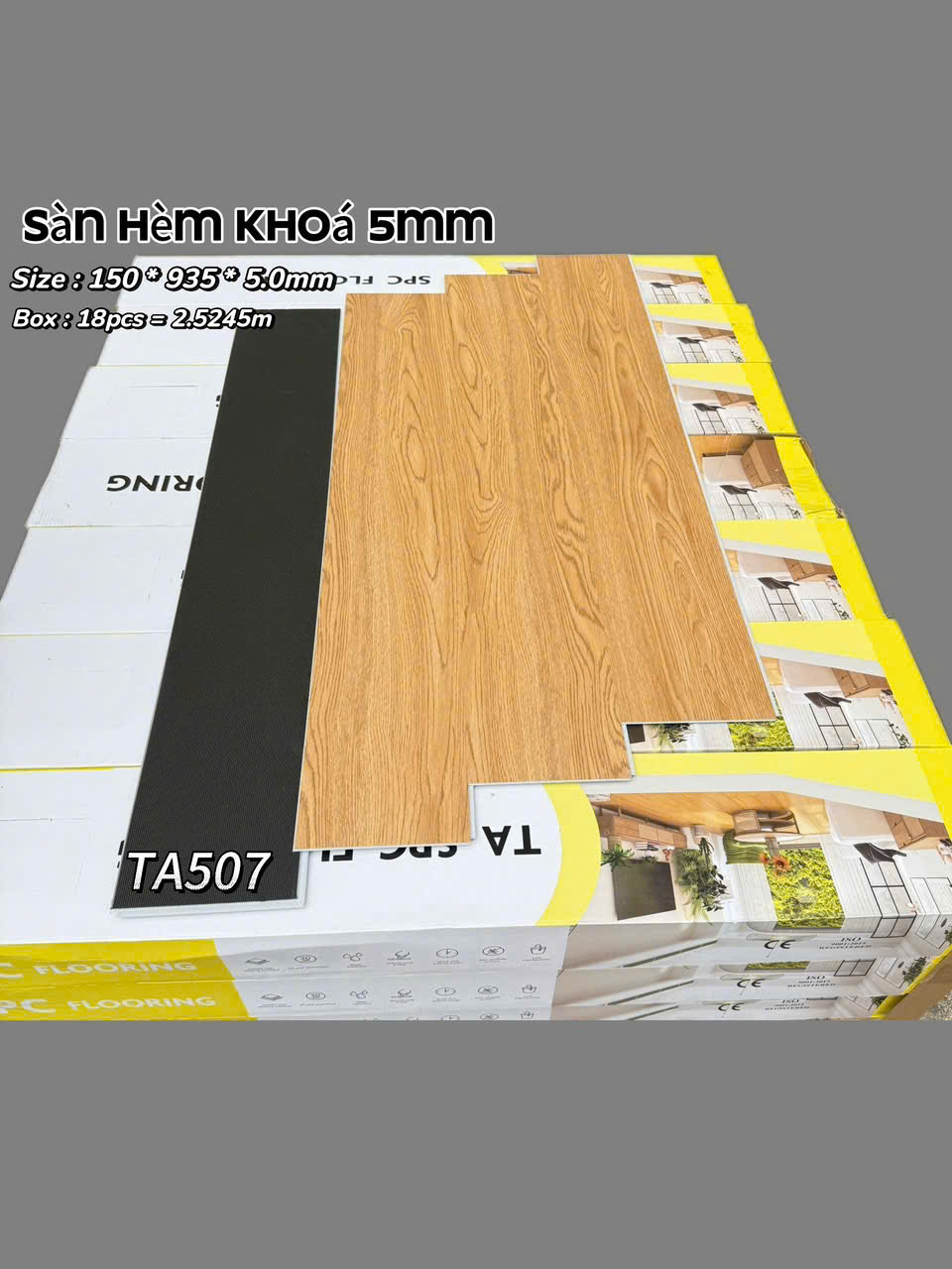Sàn nhựa giả gỗ hèm khóa 5mm - 3