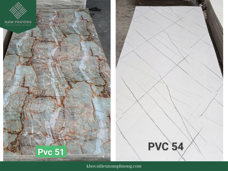 Tấm pvc vân đá 51 và 54