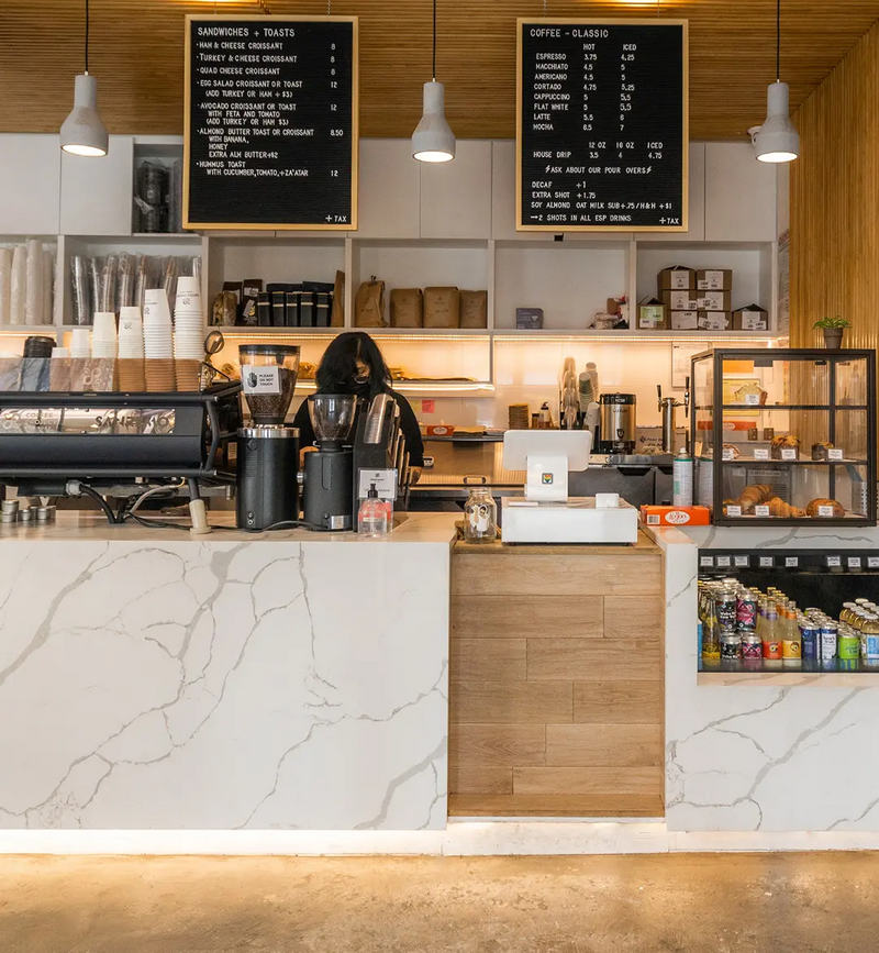 Tấm ốp PVC vân đá quầy bar