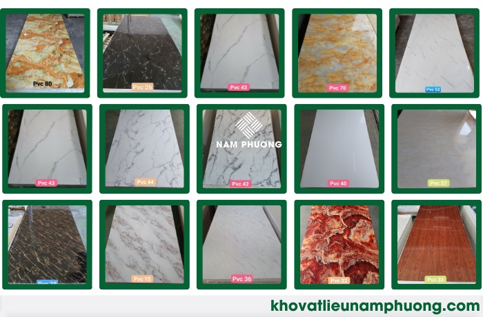 Tấm PVC vân đá là loại vật liệu giả đá được cấu tạo từ nhựa PVC kết hợp với bột đá và lớp phủ UV bảo vệ bề mặt