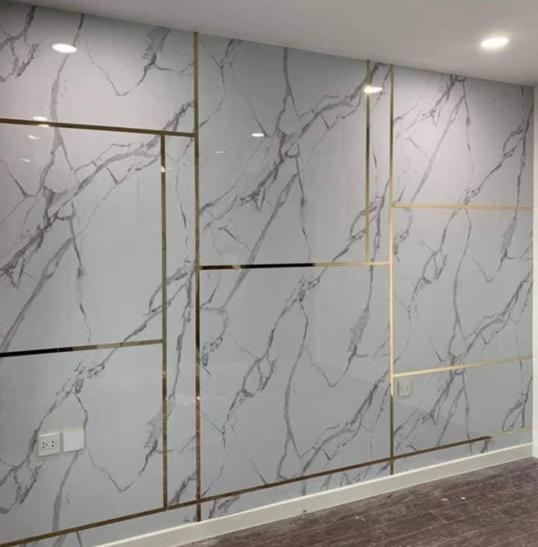 ứng dụng tấm PVC vân đá trong phòng ngủ